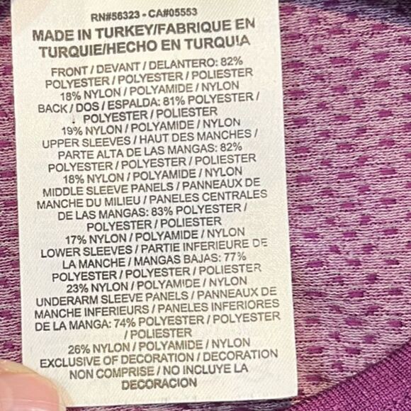 NIKE Long Sleeve Dry Fit Sweater Top Berry White Women’s Size Large - Picture 6 of 6